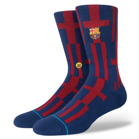Stance FC Barcelona Banner Socks Navy