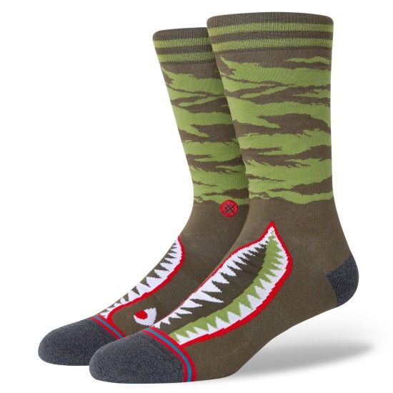 Stance Warbird Socks Olive