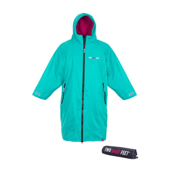 Two Bare Feet Weatherproof Changing Robe with Mat Teal / Rasp