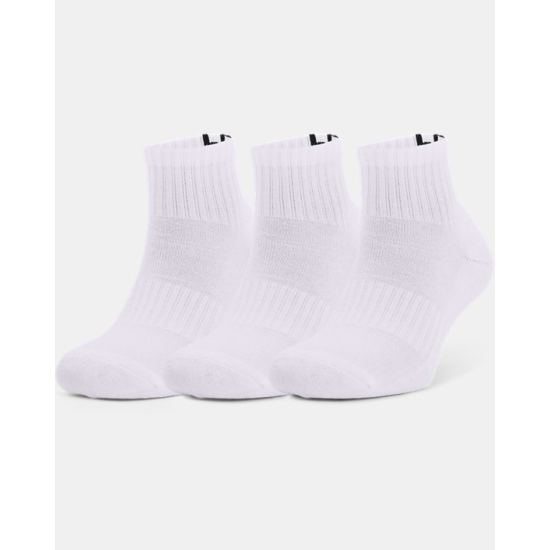 Under Armour Core Quarter 3-Pack Socks White