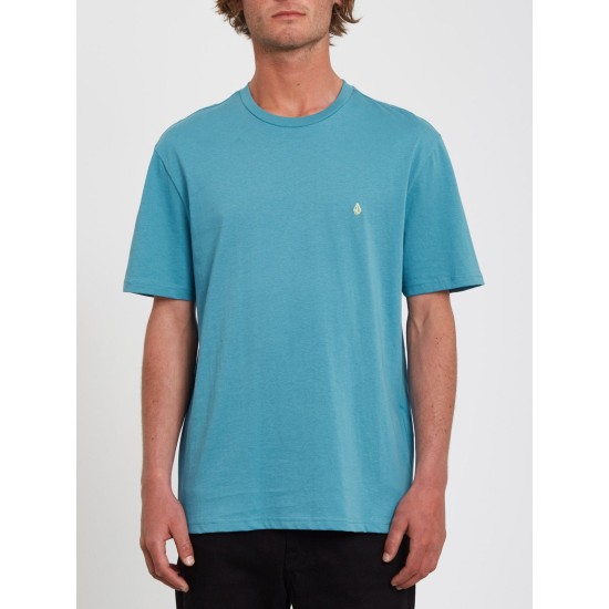 Volcom Stone Blanks T-Shirt Niagra Blue