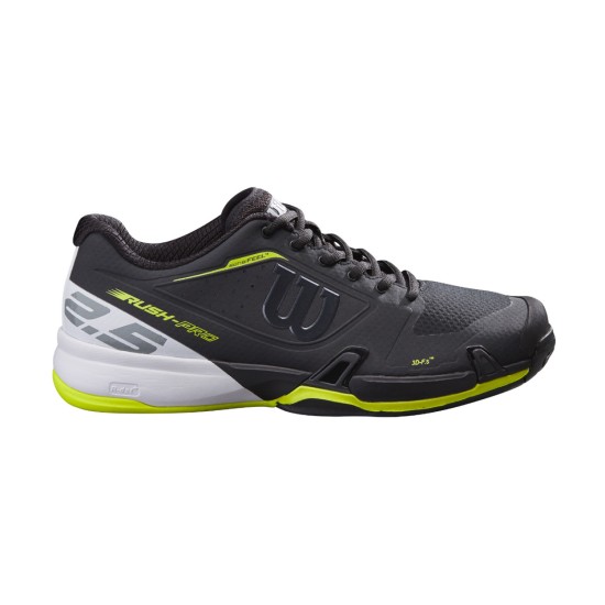 Wilson Rush Pro 2.5 Tennis Shoes Black / White / Lime Pop