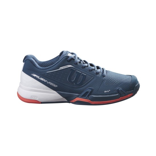 Wilson Rush Pro 2.5 Tennis Shoes Majolica Blue / White / Coral